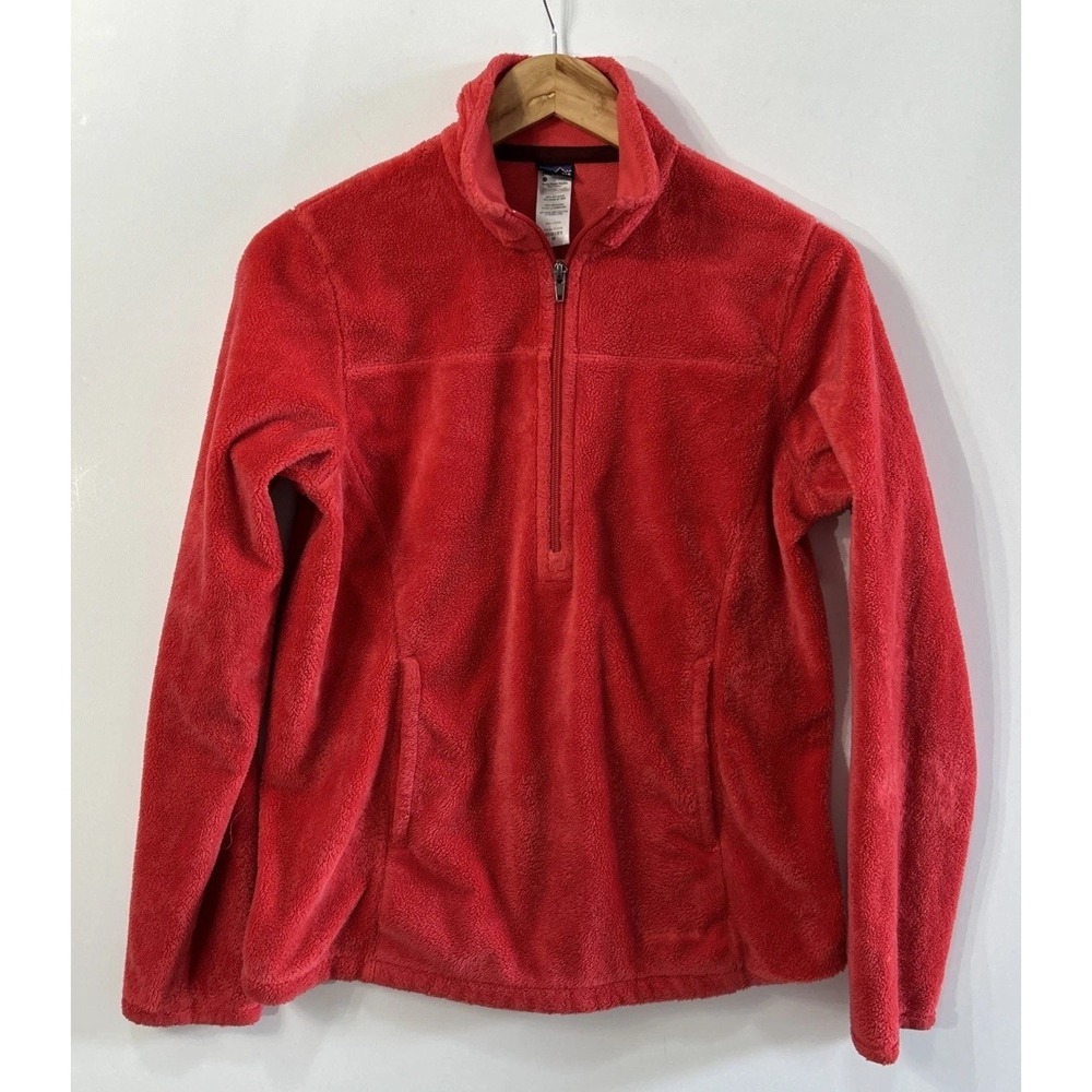 Women's Patagonia Plush Synchilla Marsupial 1/2 Zip Pullover Sz Med 26425